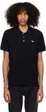  Áo Maison Kitsune Tricolor Fox Patch Polo 'Black' 