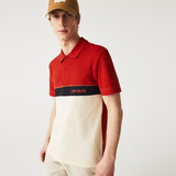 Áo Nam Lacoste Color Matching Cotton Pique Polo 'Red' 