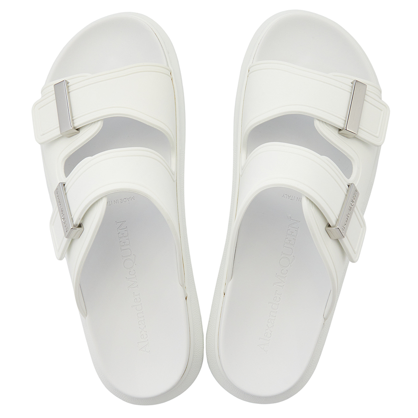 Dép Nam Alexander McQueen Hybrid Sandals 'White' 663563