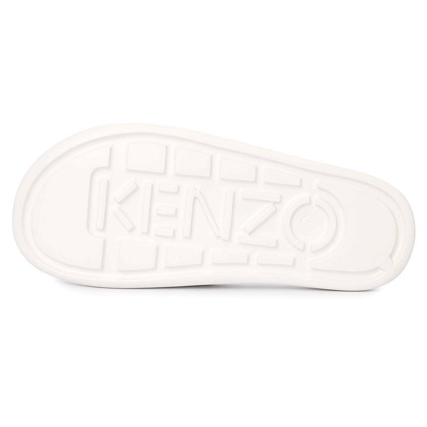  Dép Nữ Kenzo Little X Pool Slide Sports Slipper 'Ivory' 