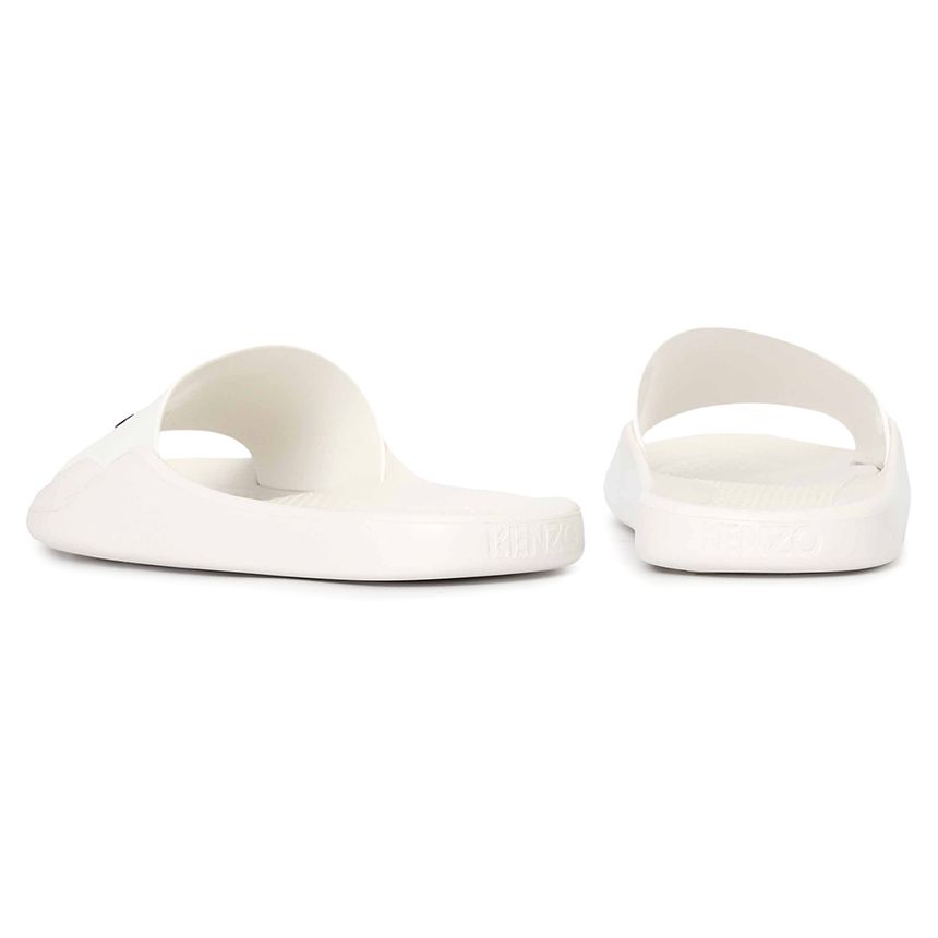  Dép Nữ Kenzo Little X Pool Slide Sports Slipper 'Ivory' 