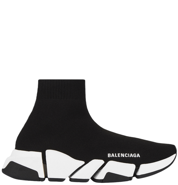  Giày Nam Balenciaga Speed 2.0 Recycled Knit Trainers 'Black White' 