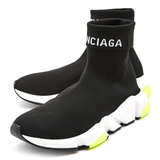  Giày Nam Balenciaga Speed Trainer Cuffed ‘Black Yellow’ 
