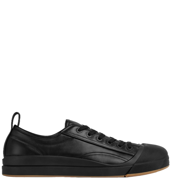  Giày Nam Bottega Veneta Vulcan Leather Sneaker 'Black' 