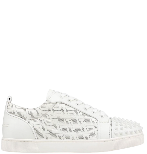  Giày Nam Christian Louboutin Louis Junior Spikes Low 'White' 