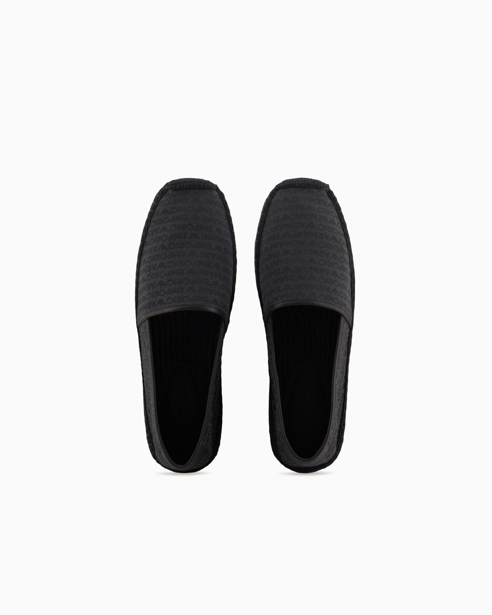  Giày Nam Emporio Armani Jacquard Espadrilles 'Black' 