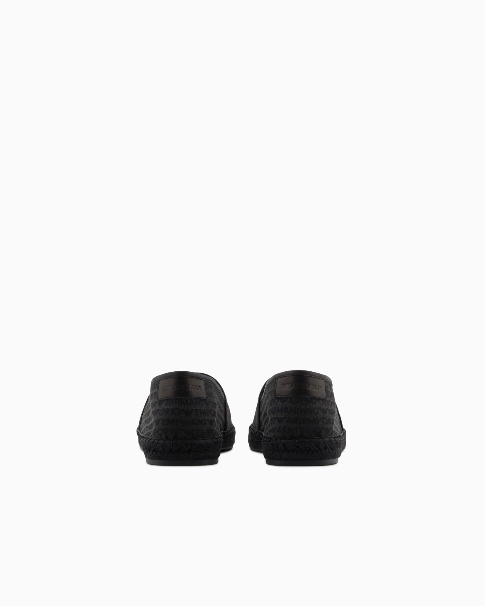  Giày Nam Emporio Armani Jacquard Espadrilles 'Black' 