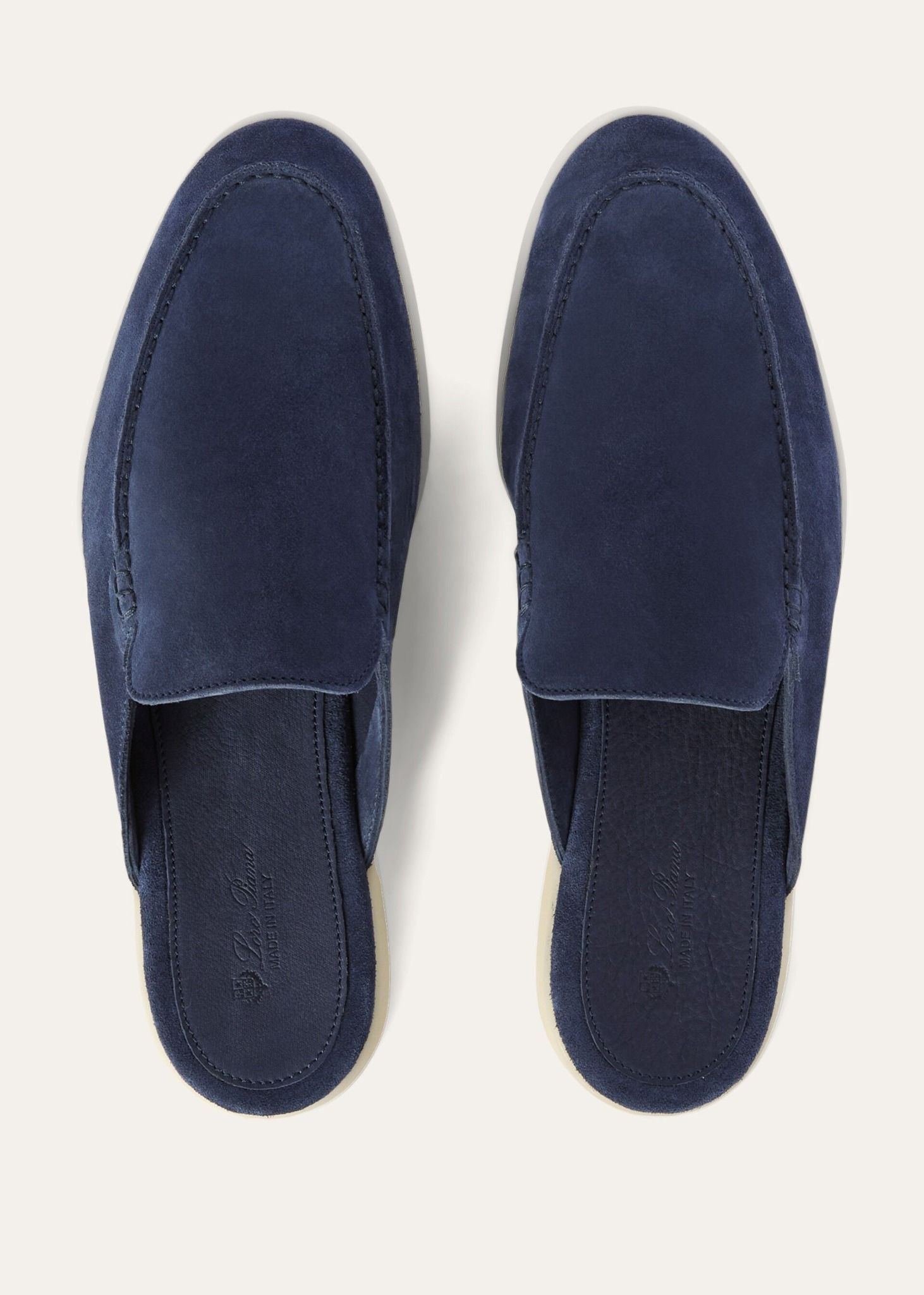  Giày Nam Loro Piana Babouche Walk Loafers 'Racing Blue' 