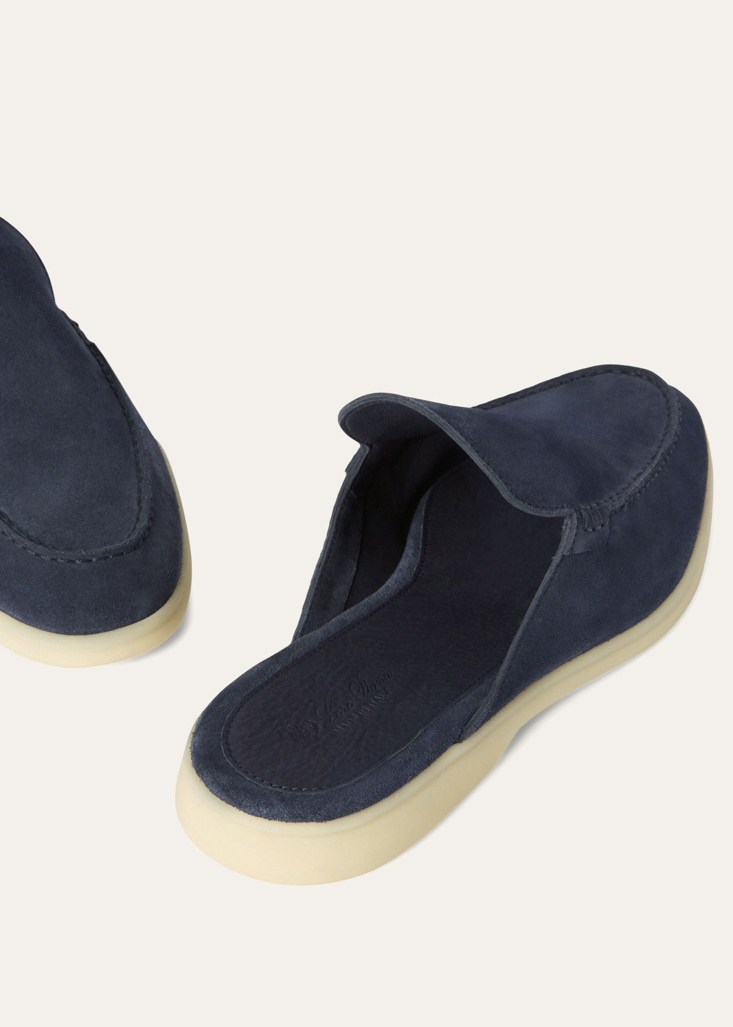  Giày Nam Loro Piana Babouche Walk Loafers 'Racing Blue' 
