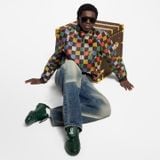  Giày Nam Louis Vuitton LV Footprint Football Trainers 'Green' 