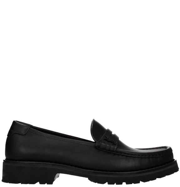  Giày Nam Saint Laurent Le Loafer Monogram Penny Slippers 'Noir' 