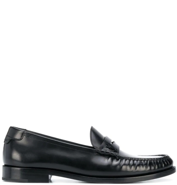  Giày Nam Saint Laurent Le Loafer Monogram Penny Slippers 'Black' 