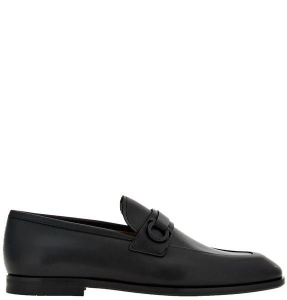  Giày Nam Salvatore Ferragamo Moccasin Gancini Ornament 'Black' 