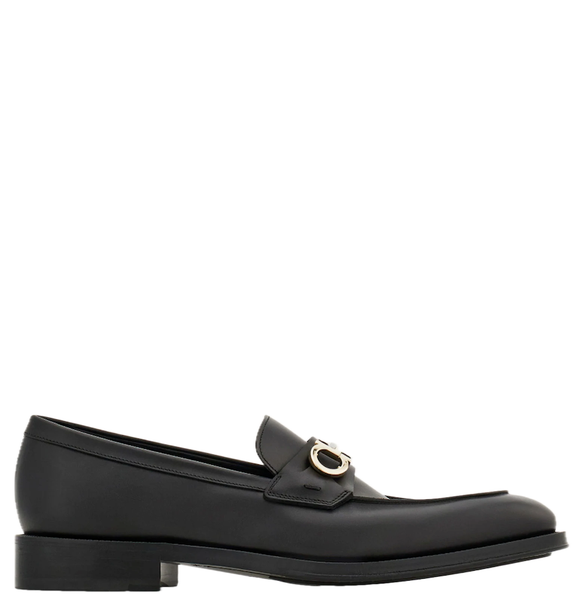  Giày Nam Salvatore Ferragamo Moccasin Gancini Ornament 'Black' 