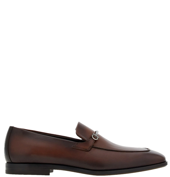  Giày Nam Salvatore Ferragamo Moccasin Gancini Ornament 'Brown' 