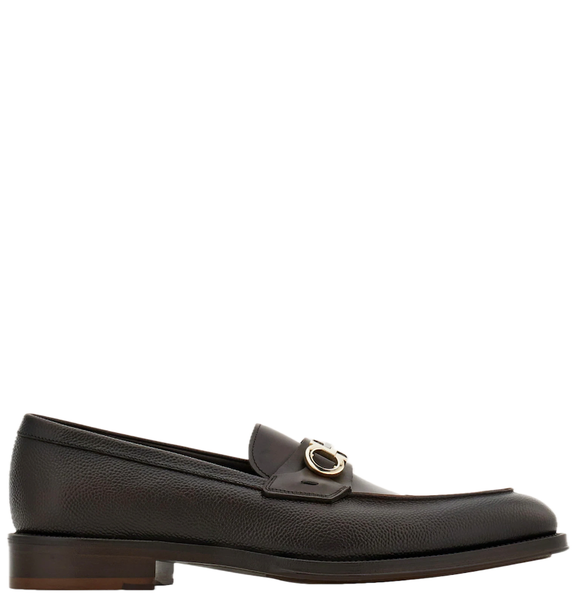  Giày Nam Salvatore Ferragamo Moccasin Gancini Ornament 'Brown' 