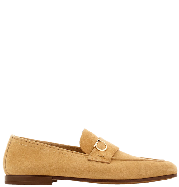  Giày Nam Salvatore Ferragamo Moccasin Gancini Ornament 'Camel' 
