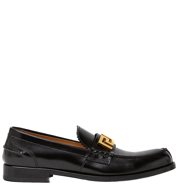  Giày Nam Versace La Greca Plaque Loafers 'Black' 