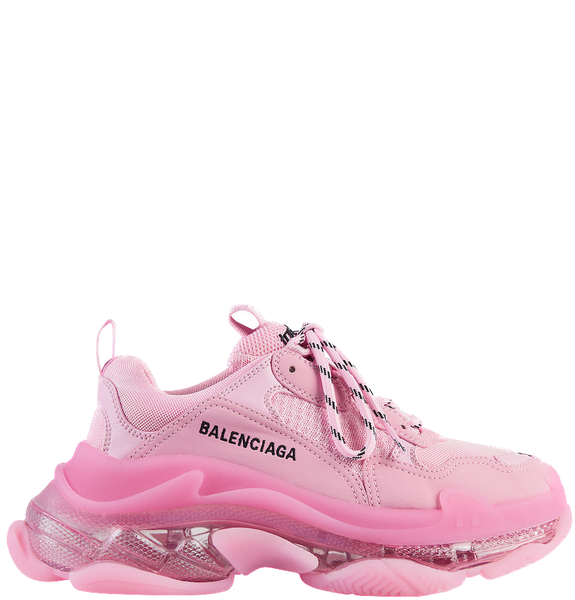  Giày Nữ Balenciaga Triple S Clear Sole Trainers 'Pink' 