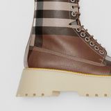  Giày Nữ Burberry Exaggerated Platform Faux Leather 'Birch Brown' 