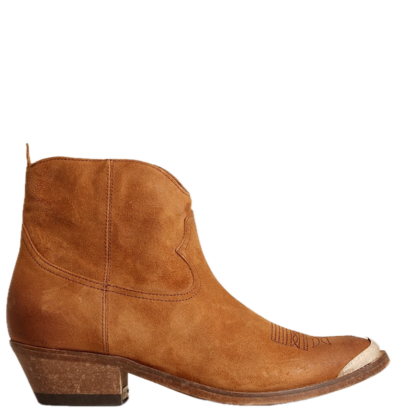  Giày Nữ Golden Goose Young Ankle Boots 'Cognac' 