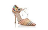  Giày Nữ Manolo Blahnik Estho Ankle Strap Pumps 'Multi' 