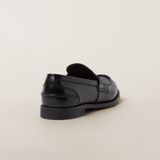  Giày Nữ Miu Miu Leather Penny Loafers 'Black' 