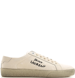  Giày Nữ Saint Laurent Court Classic Sneakers 'Ivory' 