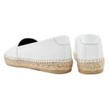  Giày Nữ Saint Laurent Monogram Espadrille Sneakers Slip On 'White' 