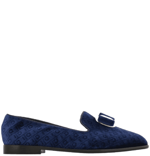  Giày Nữ Salvatore Ferragamo New Vara Plate Loafer 'Navy' 