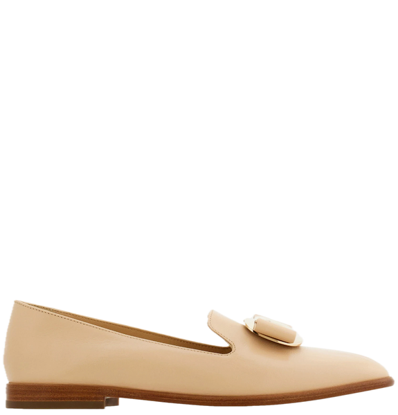  Giày Nữ Salvatore Ferragamo New Vara Plate Loafer 'Nude' 