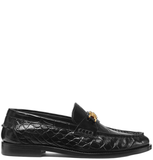  Giày Nữ Versace Croc-effect Medusa '95 Loafers 'Black' 