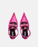  Giày Nữ Versace Gianni Ribbon Cage Satin Pumps 'Fuchsia' 