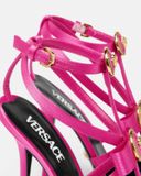  Giày Nữ Versace Gianni Ribbon Cage Satin Pumps 'Fuchsia' 