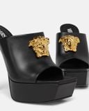  Giày Nữ Versace La Medusa Platform Mules 'Black' 
