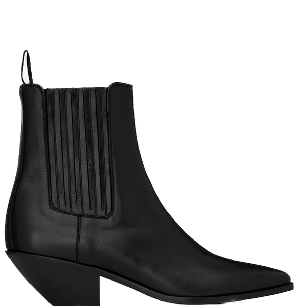  Giày Saint Laurent West Chelse Boots In Smooth Leather 'Black' 
