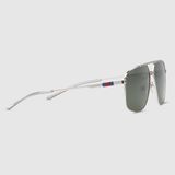  Kính Gucci Navigator Frame Sunglasses 'Solid Grey' 
