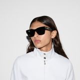  Kính Nữ Gucci Rectangular Frame Sunglasses 'Black' 
