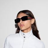 Kính Nữ Gucci Rectangular Frame Sunglasses 'Black' 