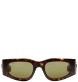  Kính Nữ Gucci Rectangular Sunglasses 'Tortoiseshell' 