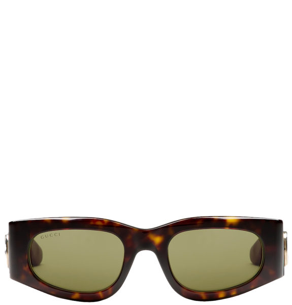  Kính Nữ Gucci Rectangular Sunglasses 'Tortoiseshell' 