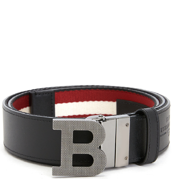  Thắt Lưng Nam Bally Reversible Casual Belt 'Black Red' 