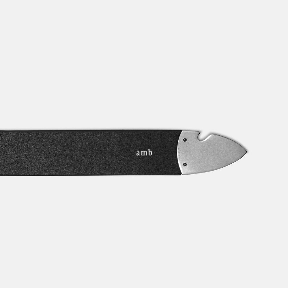  Thắt Lưng Nam Burberry Leather B Buckle Shield Belt 'Black' 