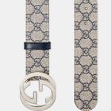  Thắt Lưng Nam Gucci GG Supreme Canvas Belt 'Beige' 