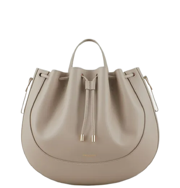  Túi Armani Nữ Medium Leather Hobo Bag 'Mud' 