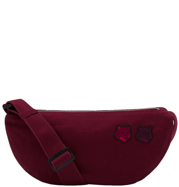  Túi Maison Kitsune Fox Head Patch Bumbag 'Burgundy' 
