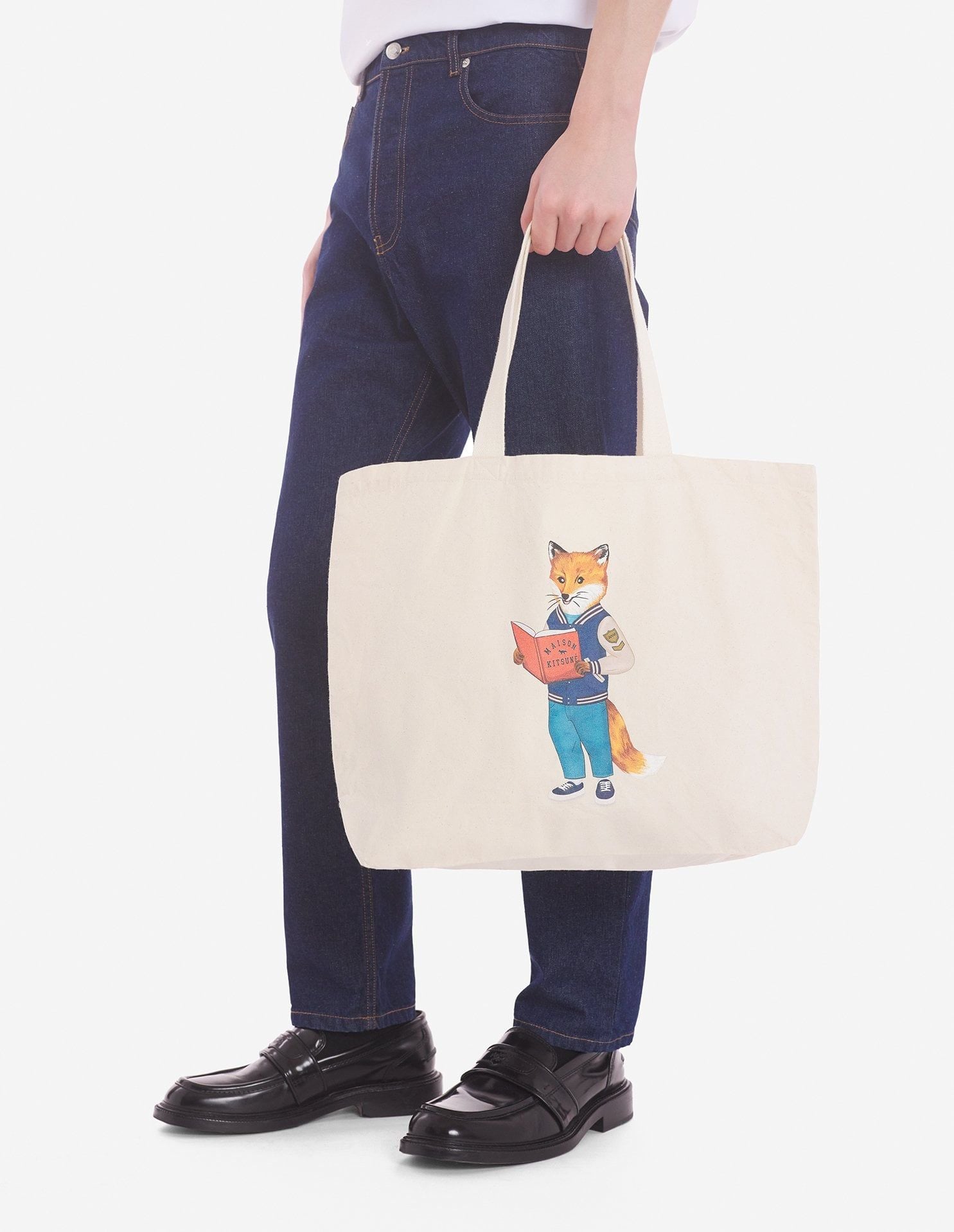  Túi Maison Kitsune MK X Le Bon Marche 'Beige' 