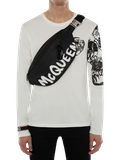 Túi Nam Alexander McQueen Nam Harness 'Black White' 