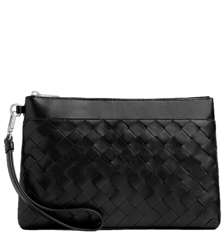  Túi Nam Bottega Veneta Intrecciato Prism Pouch 'Black' 