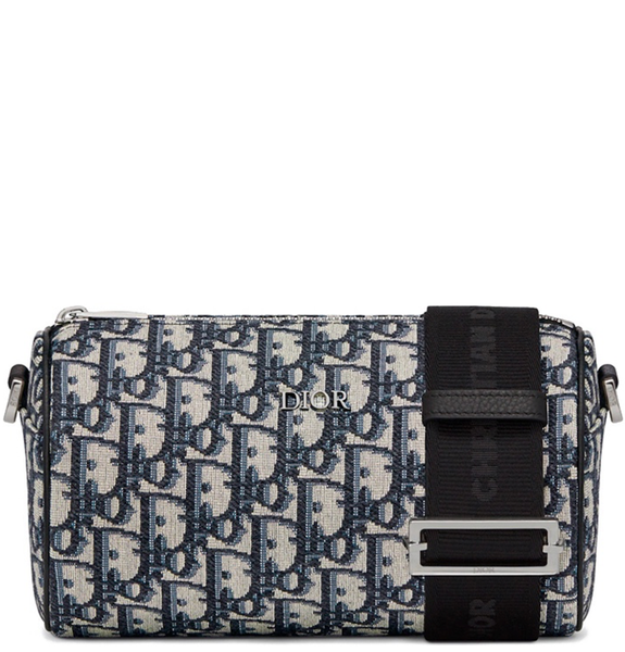  Túi Nam Dior Roller Messenger Dior Oblique Jacquard 'Beige Black' 